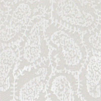 Devore Satin, 45", Paisley Vine - (000) Natural White