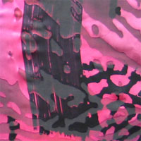 Handpainted Devore Satin, "Reef" 45" - (1303-2X) Reef - Fuchsia/Wine/Black, B-grade - Slippage